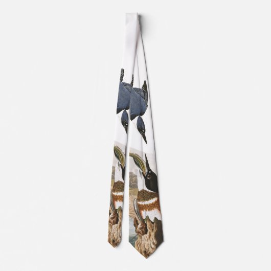 Kingfisher Birds Audubon Wildlife Stropdas (Achterkant)