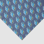 Kingfisher blauw aangepast kleurenweefsel tissuepapier (Detail)