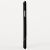 KINGFISHER BLUE GEMSTONE MONOGRAM Black Case-Mate iPhone Case (Achterkant/rechts)