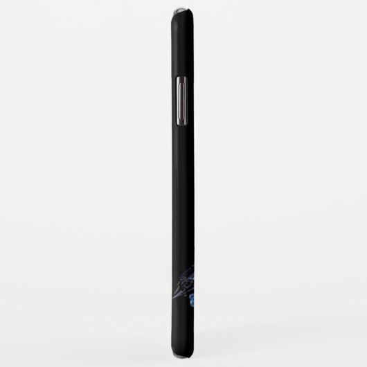 KINGFISHER BLUE GEMSTONE MONOGRAM Black Case-Mate iPhone Case (Achterkant/rechts)