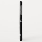 KINGFISHER BLUE GEMSTONE MONOGRAM Black Case-Mate iPhone Case (Achterkant/links)