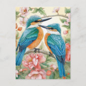 Kingfisher bluebirds briefkaart (Voorkant)