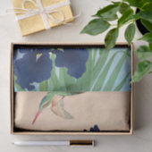 Kingfisher boven Irises, 1926, door Ohara Koson Tissuepapier (Geschenk)