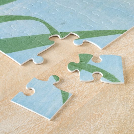 Kingfisher boven Irissen door Ohara Koson Legpuzzel (Zijkant)