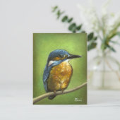 Kingfisher Briefkaart (Staand voorkant)