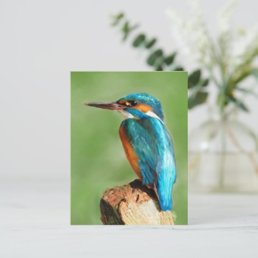 Kingfisher Briefkaart (Staand voorkant)