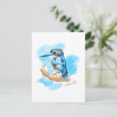 Kingfisher Briefkaart (Staand voorkant)