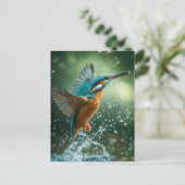 Kingfisher-briefkaart Briefkaart (Staand voorkant)