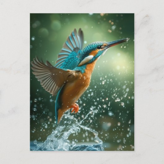 Kingfisher-briefkaart Briefkaart (Voorkant)