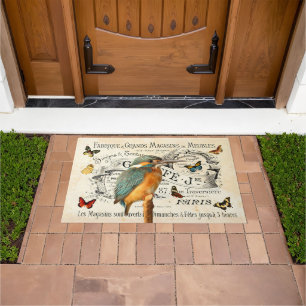  Kingfisher & Butterflies Franse advertentie Deurmat
