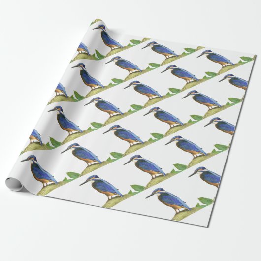 Kingfisher Cadeaupapier (Uitgerold)