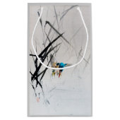 Kingfisher Catching Fish between Reeds, Seitei Klein Cadeauzakje (Achterkant)