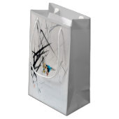 Kingfisher Catching Fish between Reeds, Seitei Klein Cadeauzakje (Achterkant Gekanteld)