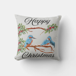Kingfisher Christmas Pillow Kussen