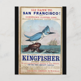 Kingfisher Clipper zeilschip 1855 Briefkaart
