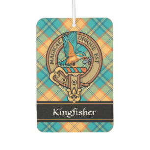 Kingfisher Crest over Tartan Air Freshener Luchtverfrisser