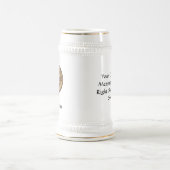 Kingfisher Crest over Tartan Beer Stein Bierpul (Center)