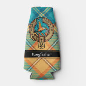 Kingfisher Crest over Tartan Bottle Cooler (Voorkant)
