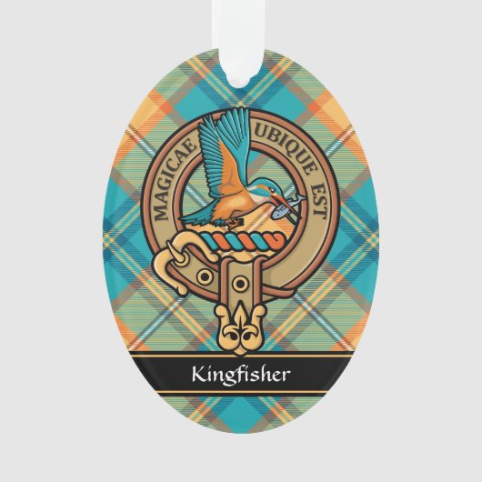 Kingfisher Crest over Tartan Ornament (voorkant)
