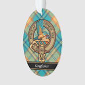 Kingfisher Crest over Tartan Ornament (voorkant)