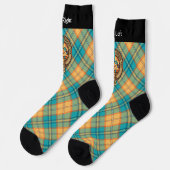 Kingfisher Crest over Tartan Socks Sokken (Links)