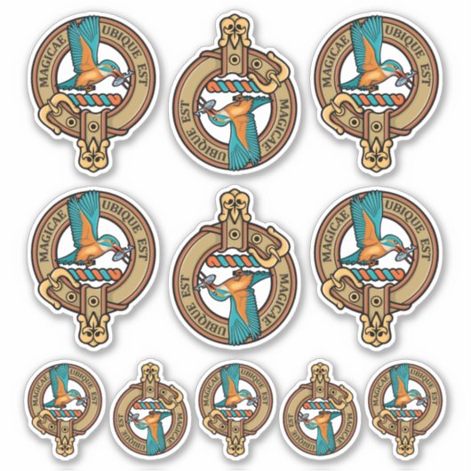 Kingfisher Crest Sticker Set (Voorkant)