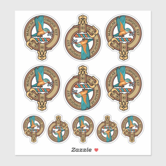 Kingfisher Crest Sticker Set (Vel)