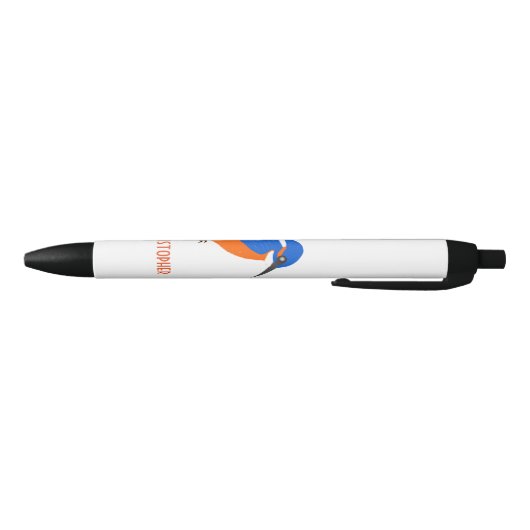 Kingfisher Design Gewoon naam toevoegen Zwarte Inkt Pen (Bodem)