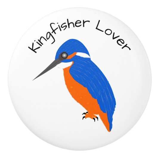 Kingfisher Design Personalised Keramische Knop (Voorkant)