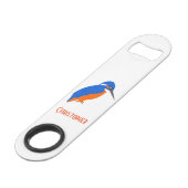 Kingfisher Design Voeg gewoon naam toe Speed Flessenopener (Achterkant Gekanteld)