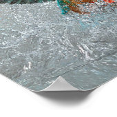 Kingfisher Dive - Levendige vogeljacht op een held Poster (Hoek)