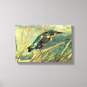 Kingfisher door Vincent van Gogh Canvas Afdruk
