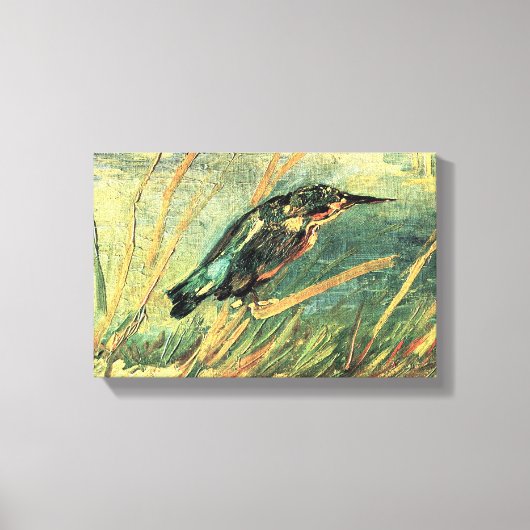 Kingfisher door Vincent van Gogh Canvas Afdruk (Voorkant)