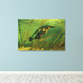 Kingfisher door Vincent van Gogh Canvas Afdruk (Insitu (Houten vloer))
