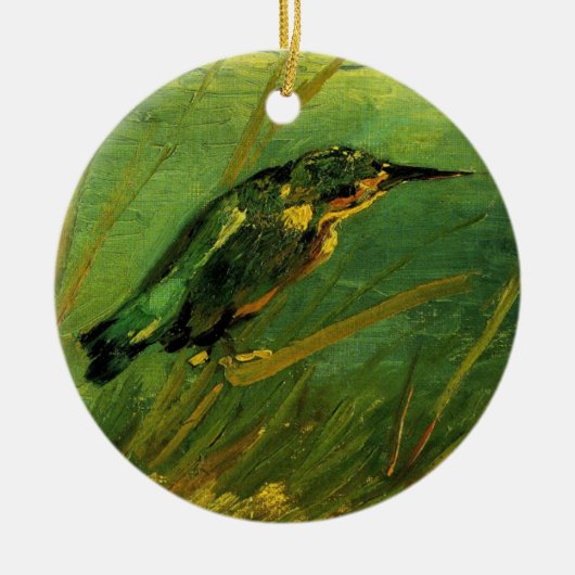 Kingfisher door Vincent van Gogh Keramisch Ornament (Voorkant)