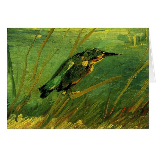 Kingfisher door Vincent van Gogh Wenskaart (Voorkant Horizontaal)