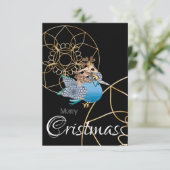 Kingfisher e le fatine del Natale Merry cristmas I Kaart (Staand voorkant)