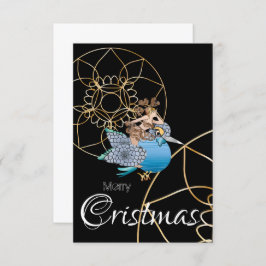 Kingfisher e le fatine del Natale Merry cristmas I Kaart