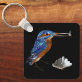 KINGFISHER, Electric Blue, Black Sleutelhanger (Voorkant)