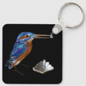 KINGFISHER, Electric Blue, Black Sleutelhanger (Achterkant)