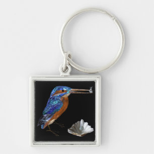 KINGFISHER, Electric Blue, Black Sleutelhanger