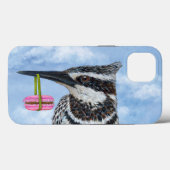 Kingfisher en macaron iPhone 13 hoesje (Achterkant (horizontaal))