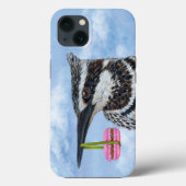 Kingfisher en macaron iPhone 13 hoesje (Achterkant)
