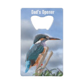 Kingfisher en Willow bewerkbaar Creditkaart Flessenopener (Voorkant)