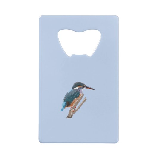 Kingfisher en Willow bewerkbaar Creditkaart Flessenopener (Achterkant)