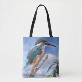 Kingfisher en Willow Canvas tas