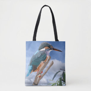 Kingfisher en Willow Canvas tas