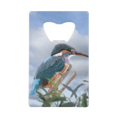 Kingfisher en Willow Creditkaart Flessenopener (Voorkant)