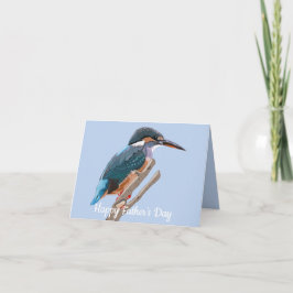 Kingfisher en Willow editable Father's Day Kaart