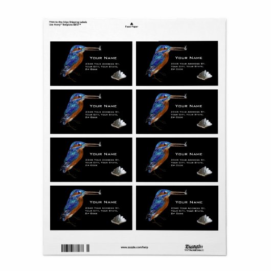 KINGFISHER ETIKET (Full Sheet)